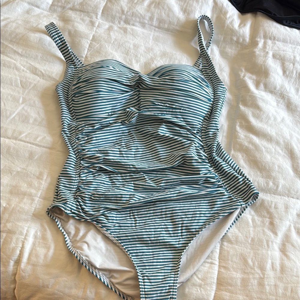 Striped One-Piece Swimsuit